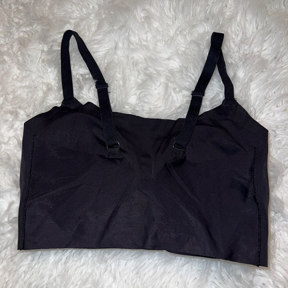 DKNY Womens Bra Size Small Laser Cut Adjustable Sports DK8426P2 Yoga Black - Picture 3 of 4